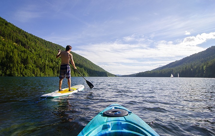 Water activities, Jewel Lake, near Greenwood, summer, Boundary, activities, Darren Robinson