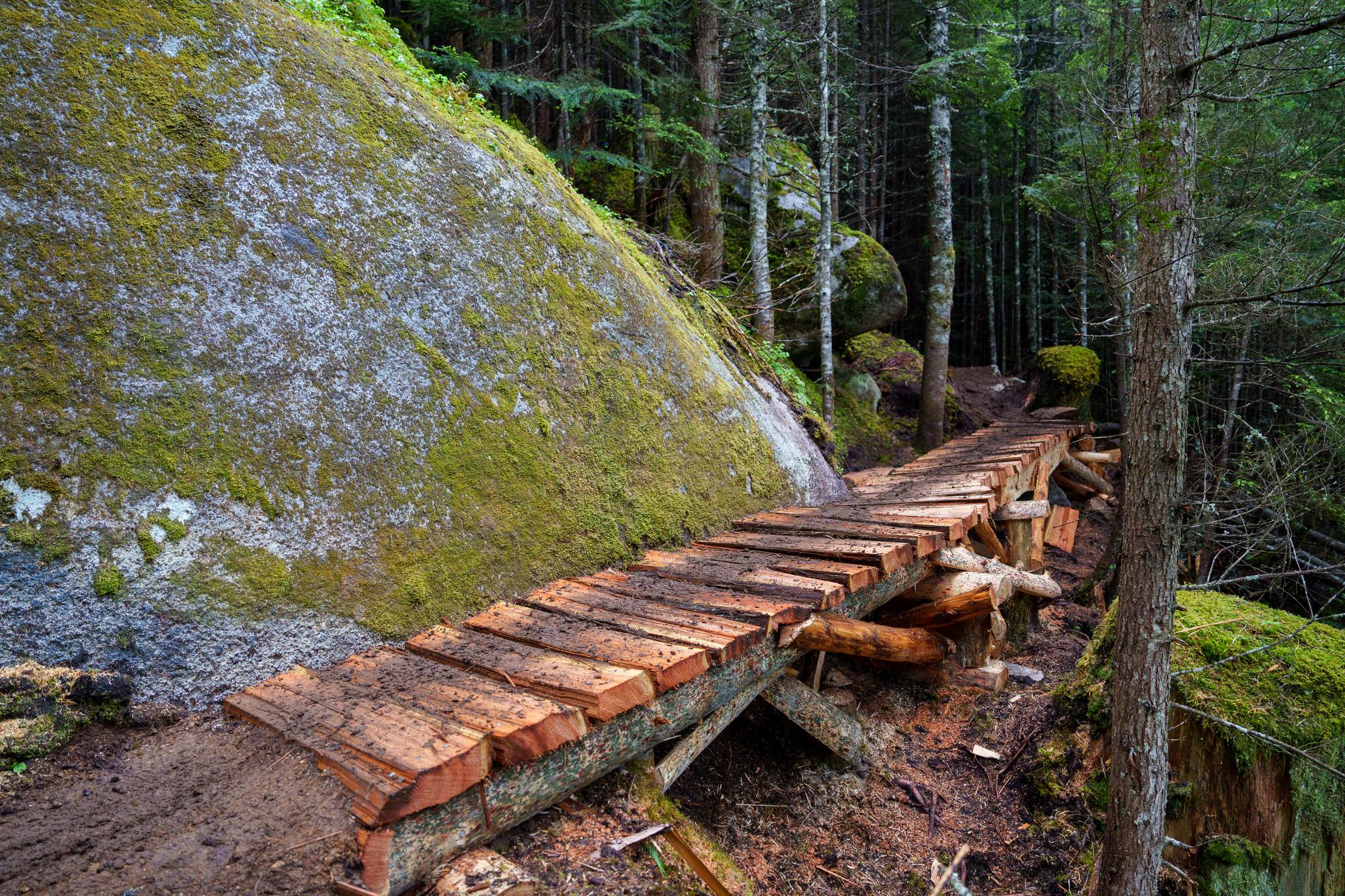 This bold, black diamond trail is the first major build in the developing Hope Mountain Trail Network and is already turning heads. Designed for advanced riders and built entirely by hand, First Blood delivers a raw, authentic riding experience that pairs big terrain with bold technical features.